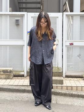 「CASPER JOHN（キャスパージョン）のアイテム」を使った、KURUMIさん（レディース・159cm）の夏コーディネート