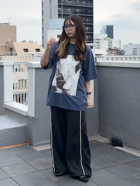 「CASPER JOHN（キャスパージョン）のアイテム」を使った、KURUMIさん（レディース・159cm）の夏コーディネート