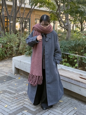 「Happy John（ハッピージョン）のアイテム」を使った、KURUMIさん（レディース・159cm）の秋コーディネート