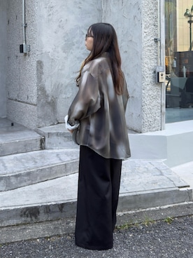 「Happy John（ハッピージョン）のアイテム」を使った、KURUMIさん（レディース・159cm）の秋コーディネート