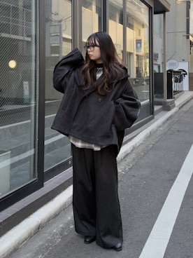 KURUMIさん（レディース・159cm）の冬コーディネート