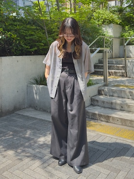 「CASPER JOHN（キャスパージョン）のアイテム」を使った、KURUMIさん（レディース・159cm）の春コーディネート