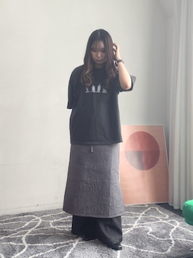 「CASPER JOHN（キャスパージョン）のアイテム」を使った、KURUMIさん（レディース・159cm）の春コーディネート