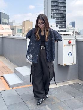 「CASPER JOHN（キャスパージョン）のアイテム」を使った、KURUMIさん（レディース・159cm）の夏コーディネート