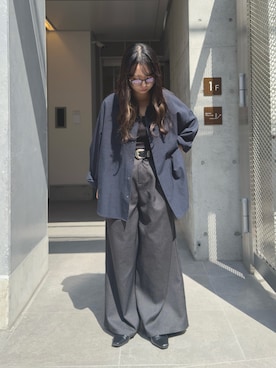 「Happy John（ハッピージョン）のアイテム」を使った、KURUMIさん（レディース・159cm）の秋コーディネート