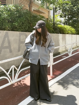 「CASPER JOHN（キャスパージョン）のアイテム」を使った、KURUMIさん（レディース・159cm）の夏コーディネート