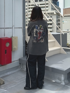 「CASPER JOHN（キャスパージョン）のアイテム」を使った、KURUMIさん（レディース・159cm）の夏コーディネート