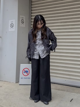 「Happy John（ハッピージョン）のアイテム」を使った、KURUMIさん（レディース・159cm）の冬コーディネート