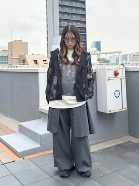 「CASPER JOHN（キャスパージョン）のアイテム」を使った、KURUMIさん（レディース・159cm）の春コーディネート