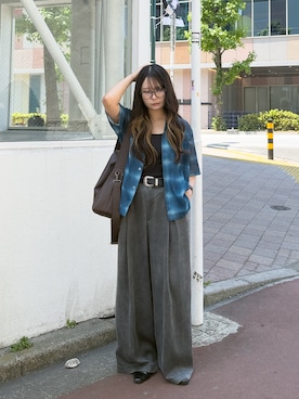 「CASPER JOHN（キャスパージョン）のアイテム」を使った、KURUMIさん（レディース・159cm）の春コーディネート
