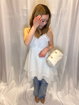 「INGNI（イング）のアイテム（バッグ）」を使った、しほさん（レディース・157cm）の春コーディネート