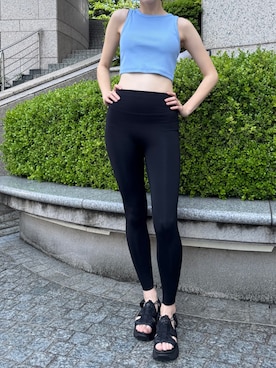 「アイテム（レギンス/スパッツ）」を使った、【公式】 BAMBI WATER さん（レディース・172cm）の夏コーディネート