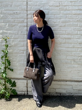 「russet（ラシット）のアイテム」を使った、saito4417さん（レディース・152cm）の春コーディネート