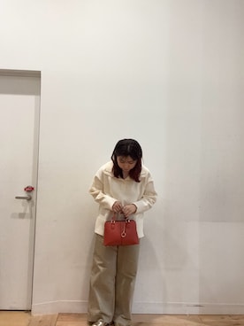 「SENSE OF PLACE by URBAN RESEARCH（センスオブプレイスバイアーバンリサーチ）のアイテム（バレエシューズ）」を使った、nod0227さん（レディース・155cm）の冬コーディネート