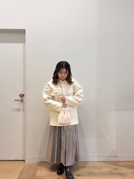「KBF（ケイビーエフ）のアイテム（その他アウター）」を使った、nod0227さん（レディース・155cm）の冬コーディネート