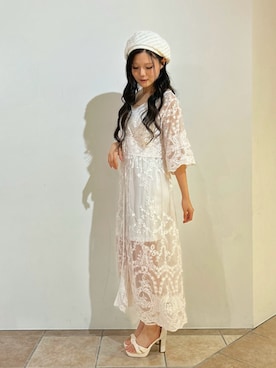 「アイテム（ハンチング/ベレー帽）」を使った、koolさん（レディース・157cm）の夏コーディネート