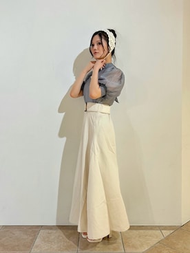 「アイテム（ヘアバンド）」を使った、koolさん（レディース・157cm）の夏コーディネート