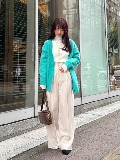 フォックスカシミヤVネックカーディガン DRESSLAVE カーディガン fox cashmere v neck cardigan(フォックス