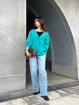 「YANUK（ヤヌーク）のアイテム（デニムパンツ）」を使った、dresslave_staffさん（骨格ナチュラル・レディース・162cm）の冬コーディネート