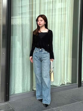 ODAKHA オダカ ニット カーディガン 24ss ブラック フレア 極美