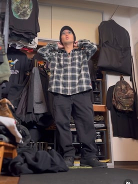 「アイテム（チノパンツ）」を使った、yashayuさん（メンズ・163cm・30代）の冬コーディネート