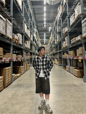 「ZARA（ザラ）のアイテム（スニーカー）」を使った、shimohouseさん（骨格ストレート・メンズ・168cm）の秋コーディネート