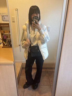 「GU（ジーユー）のアイテム（パンツ）」を使った、hirariさん（レディース・160cm）の春コーディネート