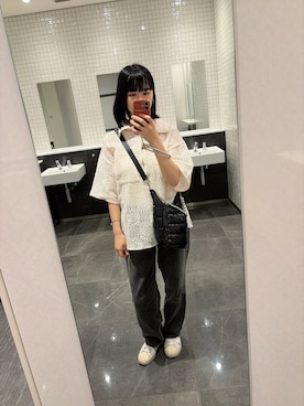 「H&M（エイチ・アンド・エム）のアイテム（パンツ）」を使った、hirariさん（レディース・160cm）の夏コーディネート