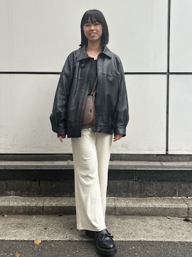 「antiqua（アンティカ）のアイテム」を使った、hirariさん（レディース・160cm）の春コーディネート