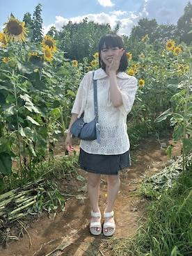 「アイテム（スカート）」を使った、hirariさん（レディース・160cm・20代）の夏コーディネート