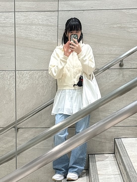「Teem Store（チームストア）のアイテム」を使った、hirariさん（レディース・160cm）の春コーディネート