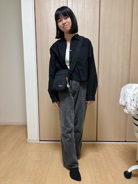 「アイテム（キャミソール）」を使った、hirariさん（レディース・160cm）の秋コーディネート
