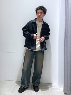 「LAKOLE（ラコレ）のアイテム（ブルゾン）」を使った、せとやんさん（メンズ・170cm）の冬コーディネート