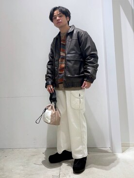 「LAKOLE（ラコレ）のアイテム（その他アウター）」を使った、せとやんさん（メンズ・170cm）の秋コーディネート