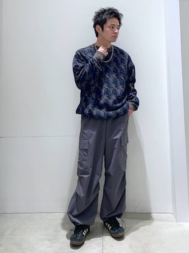 「LAKOLE（ラコレ）のアイテム（ニット/セーター）」を使った、せとやんさん（メンズ・170cm）の冬コーディネート