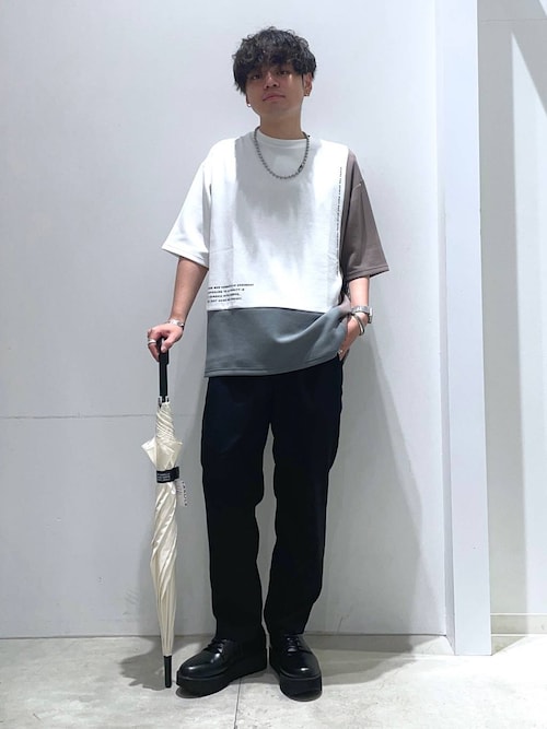 ダンボール切替半袖T / 976905