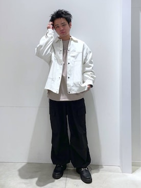 「LAKOLE（ラコレ）のアイテム（ブルゾン）」を使った、せとやんさん（メンズ・170cm）の冬コーディネート