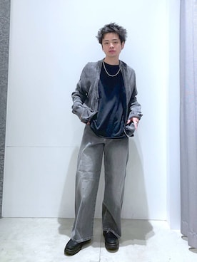 「LAKOLE（ラコレ）のアイテム（カーディガン/ボレロ）」を使った、せとやんさん（メンズ・170cm）の冬コーディネート