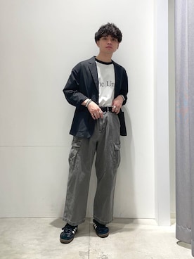 「LAKOLE（ラコレ）のアイテム（テーラードジャケット）」を使った、せとやんさん（メンズ・170cm）の春コーディネート