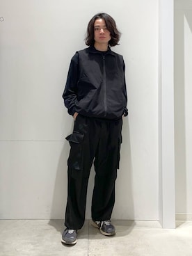 「LAKOLE（ラコレ）のアイテム（ベスト）」を使った、せとやんさん（メンズ・170cm）の春コーディネート