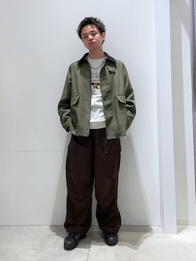 「LAKOLE（ラコレ）のアイテム（スウェット）」を使った、せとやんさん（メンズ・170cm）の冬コーディネート