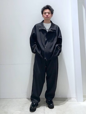 「LAKOLE（ラコレ）のアイテム（ブルゾン）」を使った、せとやんさん（メンズ・170cm）の冬コーディネート
