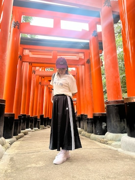 「NIKE（ナイキ）のナイキ エア フォース 1 PLT.AF.ORM ウィメンズシューズ / Nike Air Force 1 PLT.AF.ORM Women's Shoes＜22-29cm 展開＞（スニーカー）」を使った、keiko616さん（レディース・155cm）の秋コーディネート