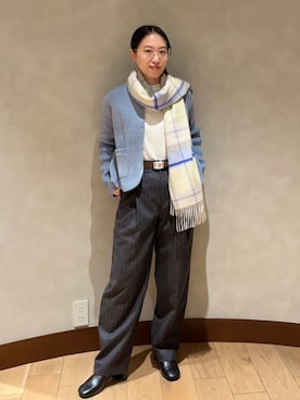 「LEFIJE（レフィエ）のアイテム」を使った、中林さん（レディース・157cm）の冬コーディネート