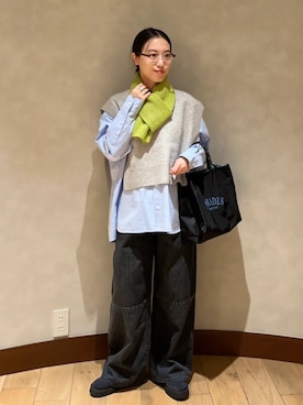 「TICCA(ティッカ)のアイテム」を使った、中林さん(レディース・157cm)の冬コーディネート