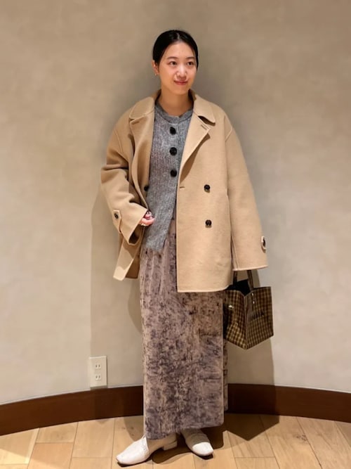 【3連休限定値下げ！16000→14800】PINUE ショートコート SHIPS｜SHIPS any: カシミヤ ミックス テーラード ショート Pコート