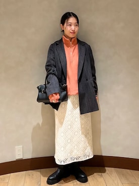 中林さん（レディース・157cm）の冬コーディネート