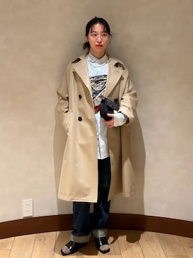 「SHIPS（シップス）のアイテム（アクセサリー）」を使った、中林さん（レディース・157cm）の春コーディネート