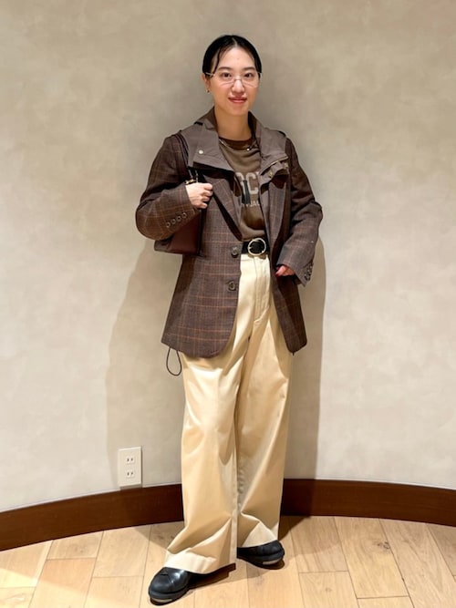 SHIPS チノパン Primary Navy Label:チノパンツ レディース