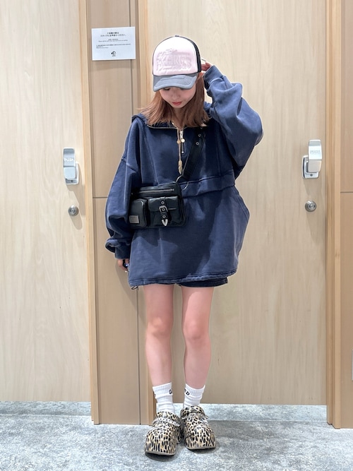 FADED SWEAT ANORAK PARKA（パーカー）｜X-girl（エックスガール